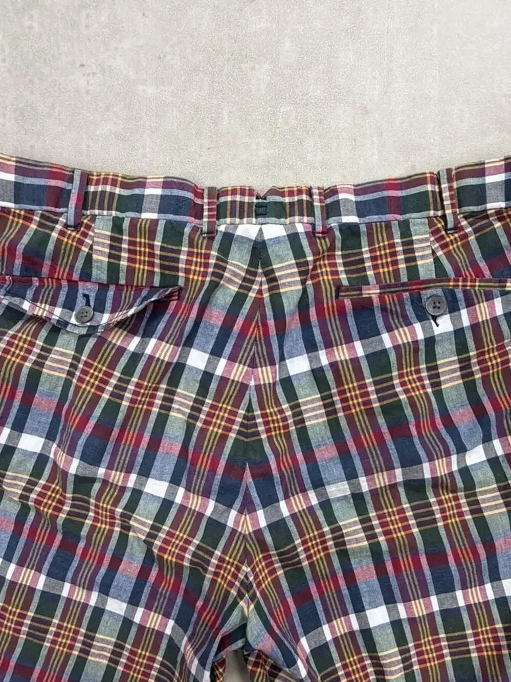 Polo Ralph Lauren Authentic India Madras Plaid Cotton Flat Front Shorts